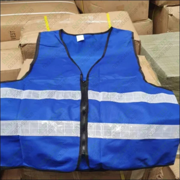 Safety Vest Jacket with Reflective Strips in Pakistan