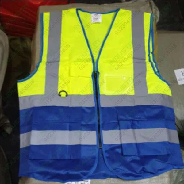 Safety Vest Jacket with Reflective Strips in Pakistan