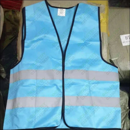 Safety Vest Jacket with Reflective Strips in Pakistan