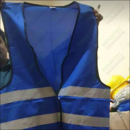 Safety Vest Jacket with Reflective Strips in Pakistan