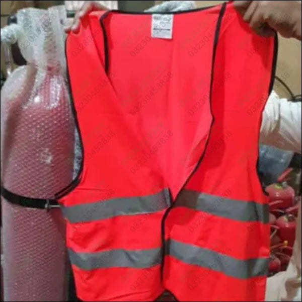 Safety Vest Jacket with Reflective Strips in Pakistan