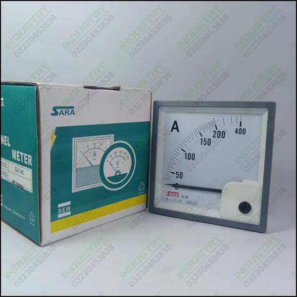 SARA Ammeter Panel Meter SA-96 200 5A in Pakistan - industryparts.pk