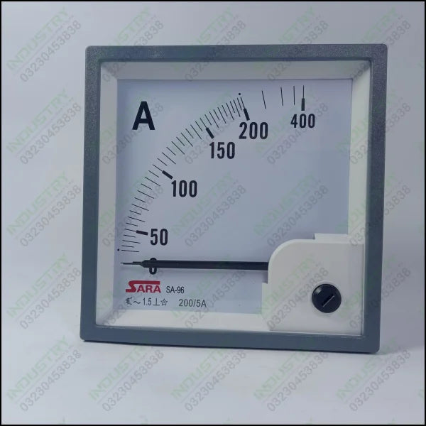 SARA Ammeter Panel Meter SA-96 200 5A in Pakistan - industryparts.pk