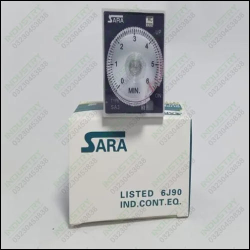 Sara Time Relay SA3PA-B 220VAC Timer Delay in Pakistan - industryparts.pk