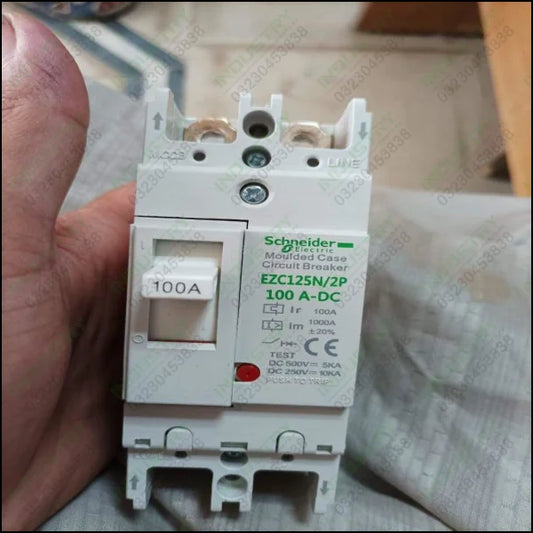 Schneider Electric DC Breaker EZC125N 2P in Pakistan - industryparts.pk