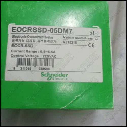 Schneider Electric motor protector relay EOCRSSD-05DM7 in Pakistan - industryparts.pk
