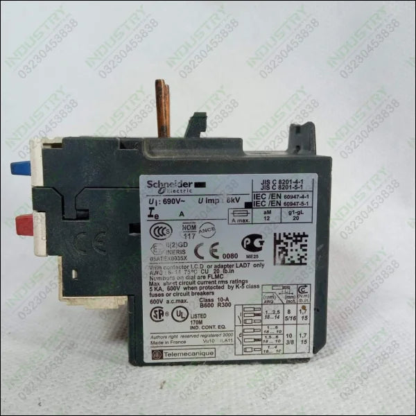 Schneider Electric Thermal Overload Relay LRD22 in Pakistan