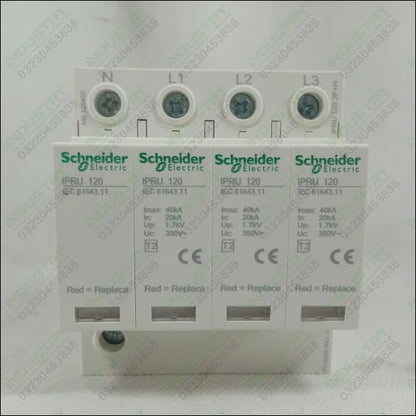 Schneider IPRU Surge Protection Device SPD 4 Pole AC 350V in Pakistan - industryparts.pk