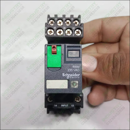 Schneider RXM4AB2 Miniature Relay with Telemecanique RXZE2M114M socket in Pakistan