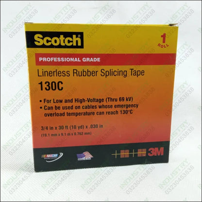 Scotch Tape 3M Professional Grade Liner less Rubber Splicing Tape 130C 3/4 x 30ft in Pakistan - industryparts.pk