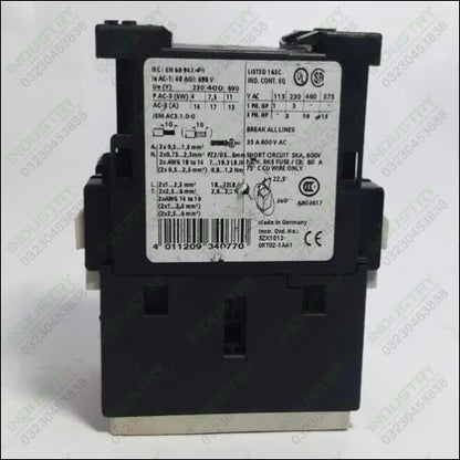 Semience Magnetic Contactor 3RT1023-1A - industryparts.pk