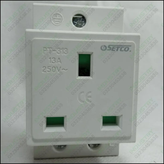 SETCO  Industrial Electrical Outlet  Socket 13A 250V Din Rail Modular Socket in Pakistan