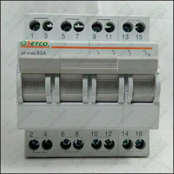 SETCO SF419G 63A Isolating Switch 4p Controlled Recloser Miniature Circuit Breaker in Pakistan