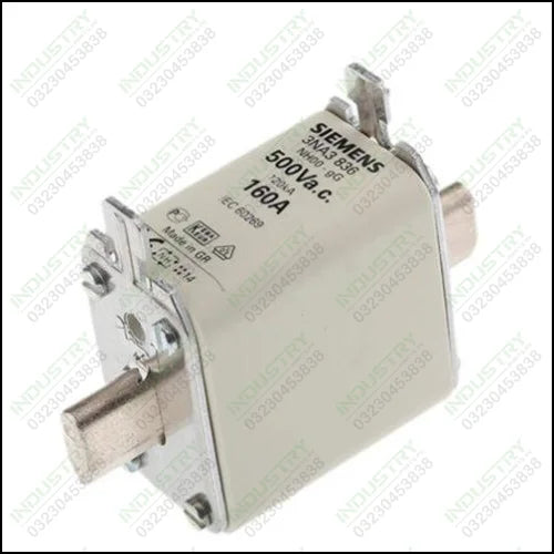 Siemens 160A 00 NH Centered Tag Fuse, gG, 690V AC - industryparts.pk