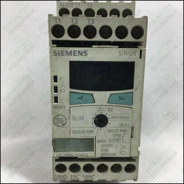 Siemens 3RS1040-1GW50 Temperature Supervisory Relay in Pakistan - industryparts.pk