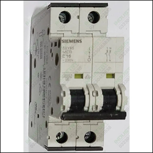 SIEMENS 5SY65 MCB C16A 2Pole in Pakistan - industryparts.pk