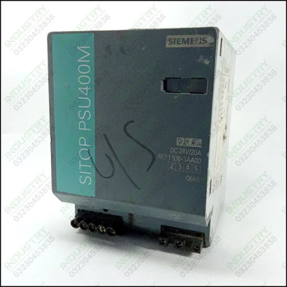 Siemens SITOP PSU400M 24 V/20 A Rail Mounted Lotted in Pakistan - industryparts.pk