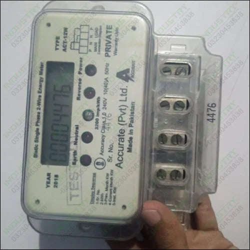 Single phase digital voltage electric meter mechanical ampere energy meter - industryparts.pk