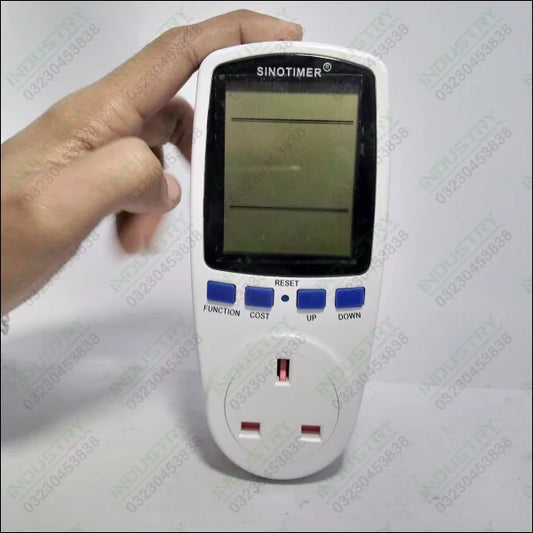 SINOTIMER Plug Socket Voltage Wattmeter AC Electricity Analyzer Monitor - industryparts.pk