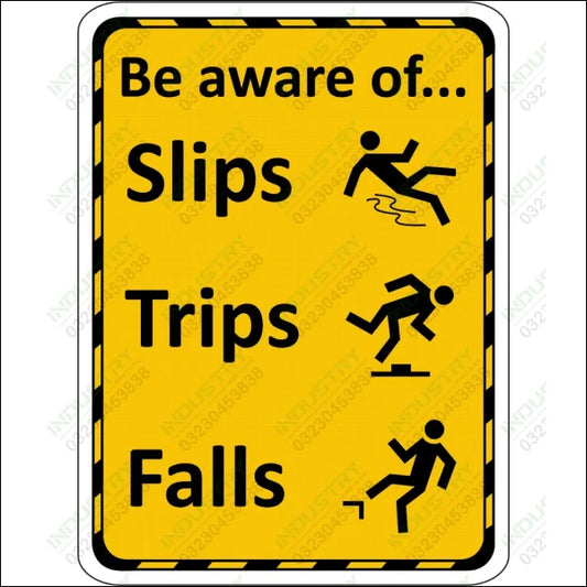 Slips, Trips, Falls Caution & Warning Signs in Pakistan