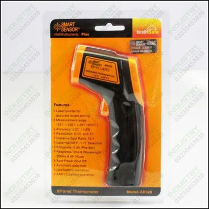 Smartsensor AR320 Infrared Thermometer LCD Display Digital Thermometer in Pakistan - industryparts.pk