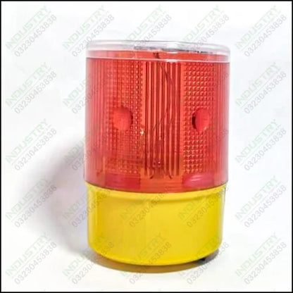 Solar LED Warning Light (Red and Yellow Colour) - industryparts.pk