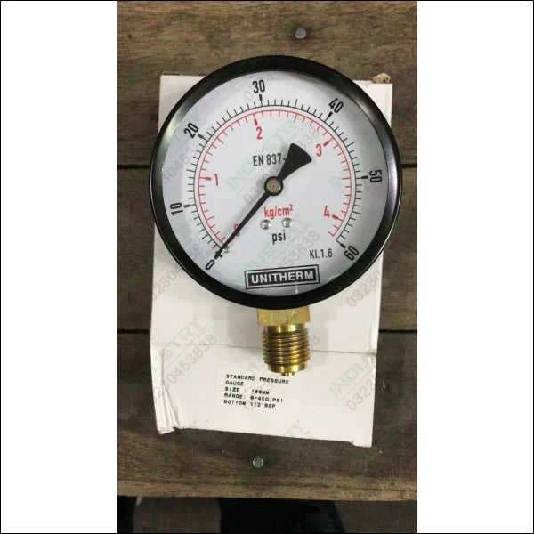 Standard Pressure Gauge EN837-1 in Pakistan - industryparts.pk