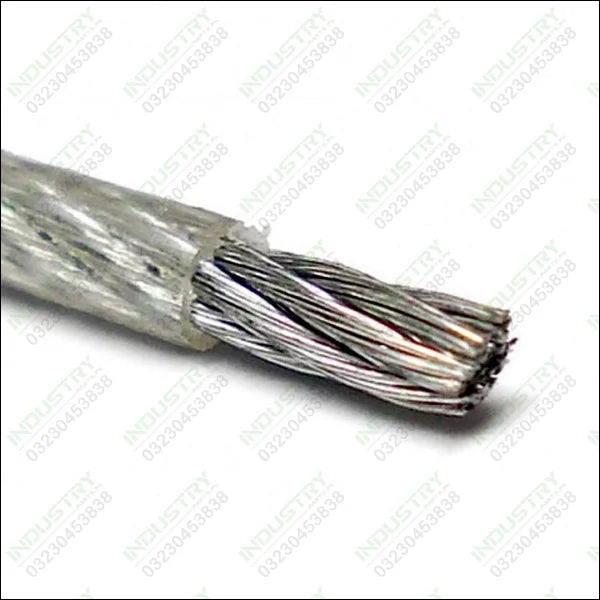 Stainless steel wire rope clear PVC insulated (10 foot) - industryparts.pk