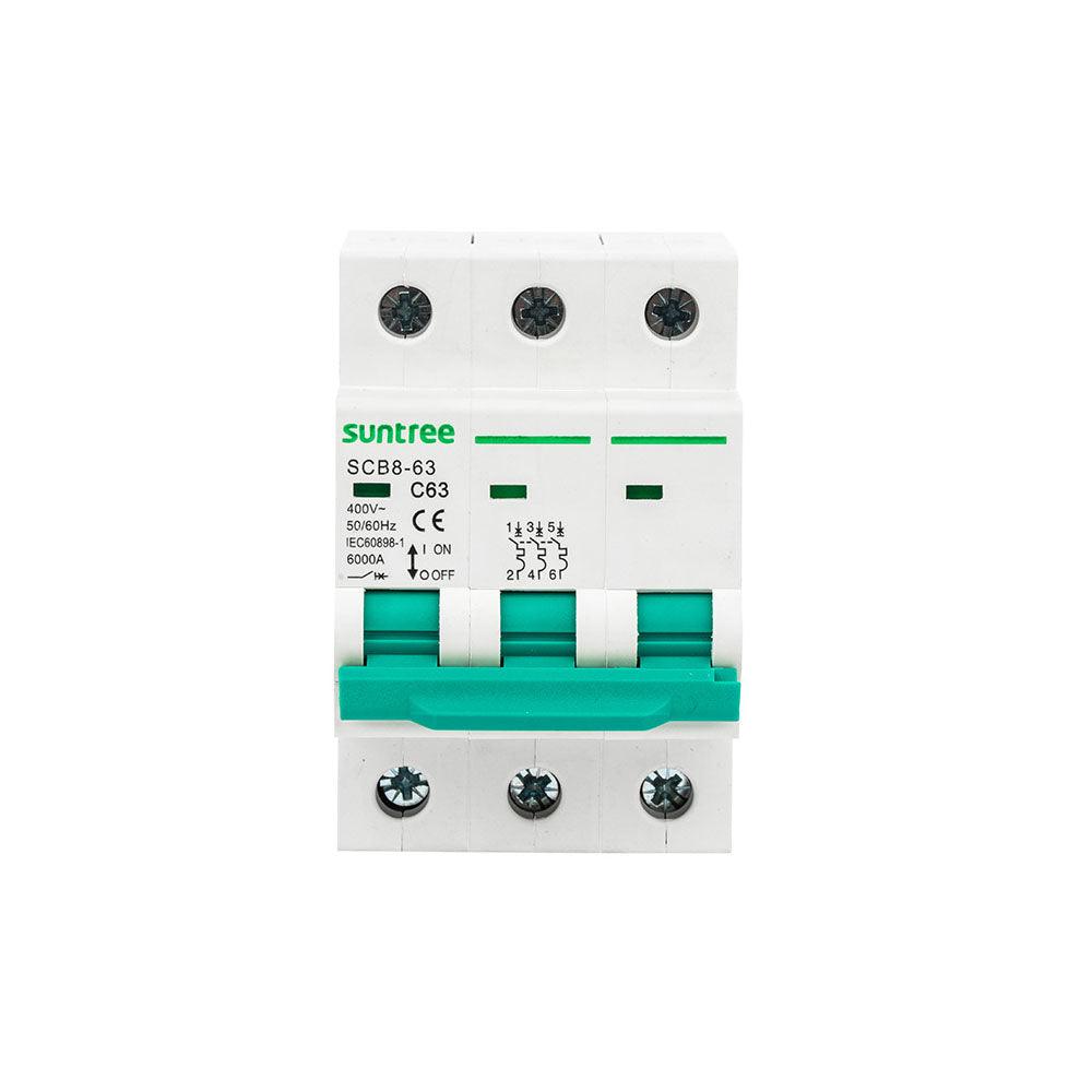 Suntree SCB8-63 3 Phase Circuit Breaker in Pakistan - industryparts.pk