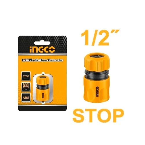 INGCO Plastic 1/2 Hose Connector with Stop Function HHCS01121 in Pakistan