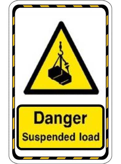Danger Suspended Load Caution & Warning Signs in Pakistan