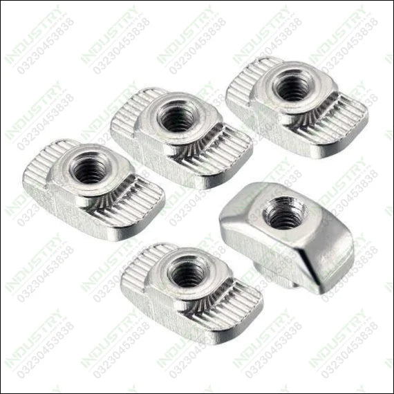 T Nuts Aluminium Extrusion Profile Parts in Pakistan 20pcs - industryparts.pk