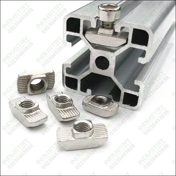 T Nuts Aluminium Extrusion Profile Parts in Pakistan 20pcs - industryparts.pk