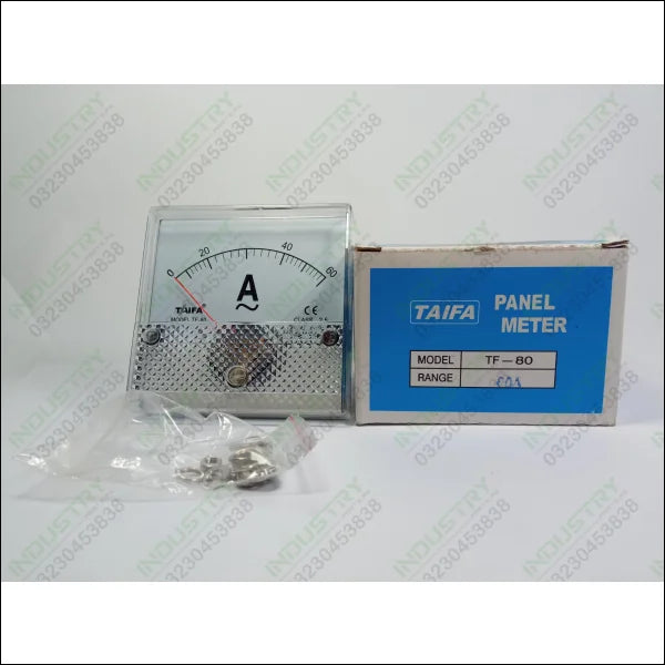 TAIFA TF-80 Panel Meter 80 x 80 Range 60A - industryparts.pk