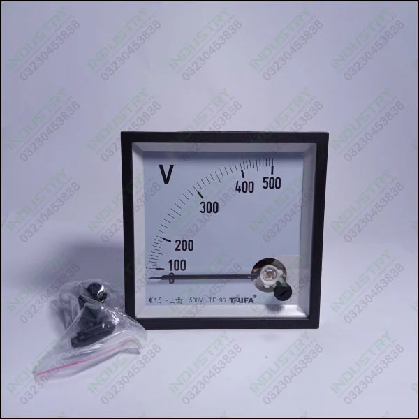 TAIFA TF-96 Electromagnetic System AC Voltmeter 500V in Pakistan - industryparts.pk