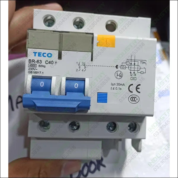 TECO BR-63 40A Leakage Circuit Breaker in Pakistan