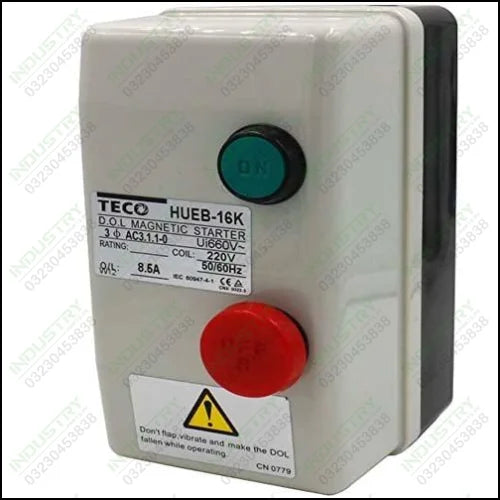 Teco Magnetic Starter  On Off Switch Enclosed 3 Pole DOL stater in Pakistan - industryparts.pk