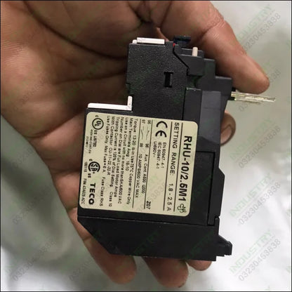 TECO RHU-10 10M1 Thermal Overload Relay 1.8A to 2.5A in Pakistan - industryparts.pk