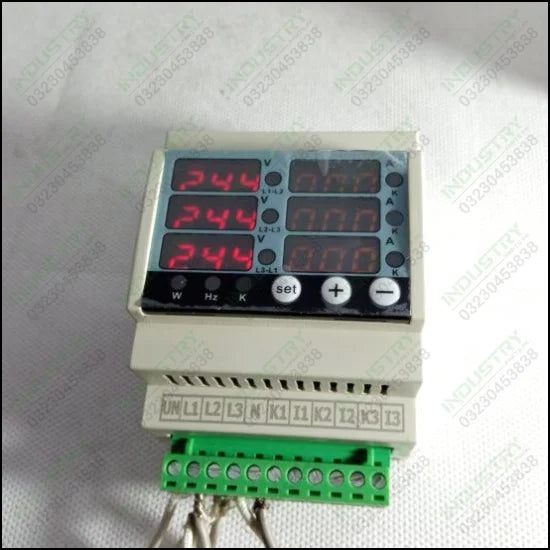 Tense Digital Display Meter DIN-M Three Phase Voltage Current Frequency and Power Meter in Pakistan - industryparts.pk