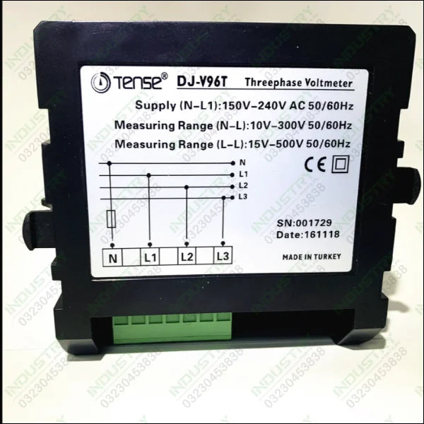 TENSE DJ-V96T 3 Phase AC Digital Voltmeter in Pakistan