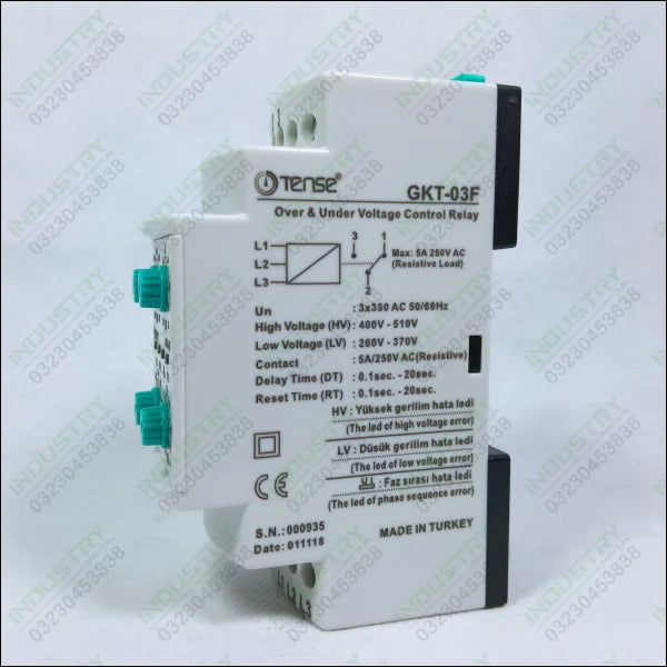 TENSE GKT-03F Over Voltage and Under Voltage Monitoring Relay in Pakistan - industryparts.pk