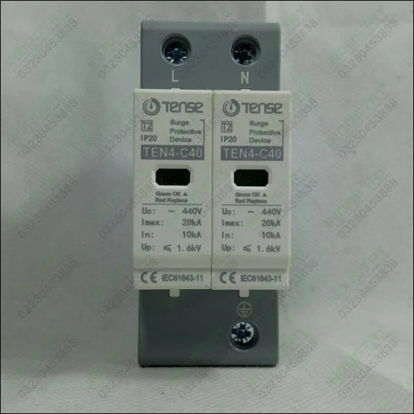 TENSE IP20 TEN4-C40 20KA 2 Pole  Surge Protective Device i