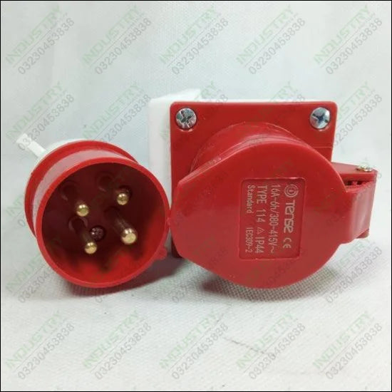 Tense IP44 4Pin Industrial Socket in Pakistan - industryparts.pk