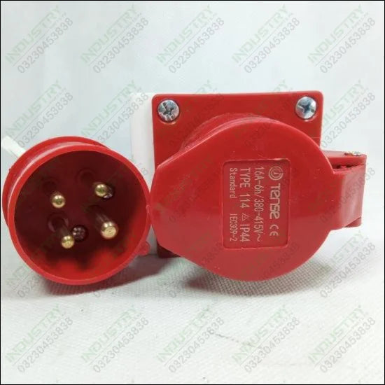 Tense IP44 4Pin Industrial Socket in Pakistan - industryparts.pk