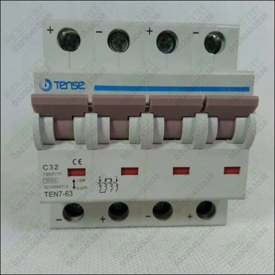 Tense MCB 1000V DC 4 Pole Circuit Breaker in Pakistan - industryparts.pk