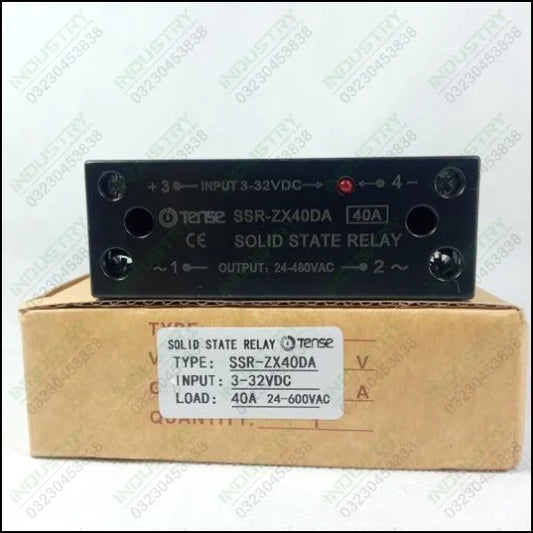 Tense Solid State Relay SSR-ZX40DA 40A 24-480VAC in Pakistan - industryparts.pk