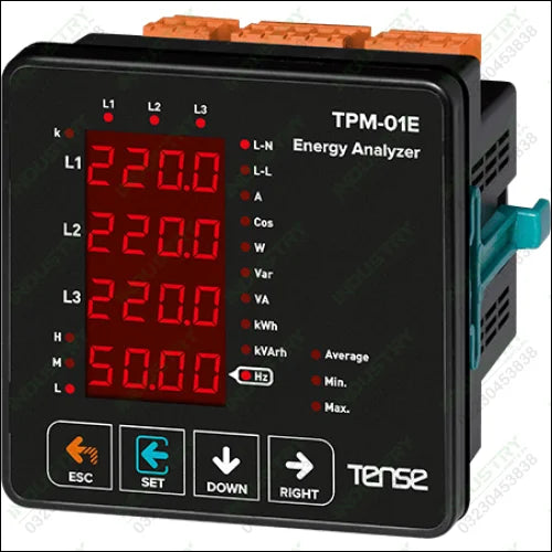 Tense TPM-01E Energy Analyzer with 4×4 Digit LED Display in Pakistan - industryparts.pk