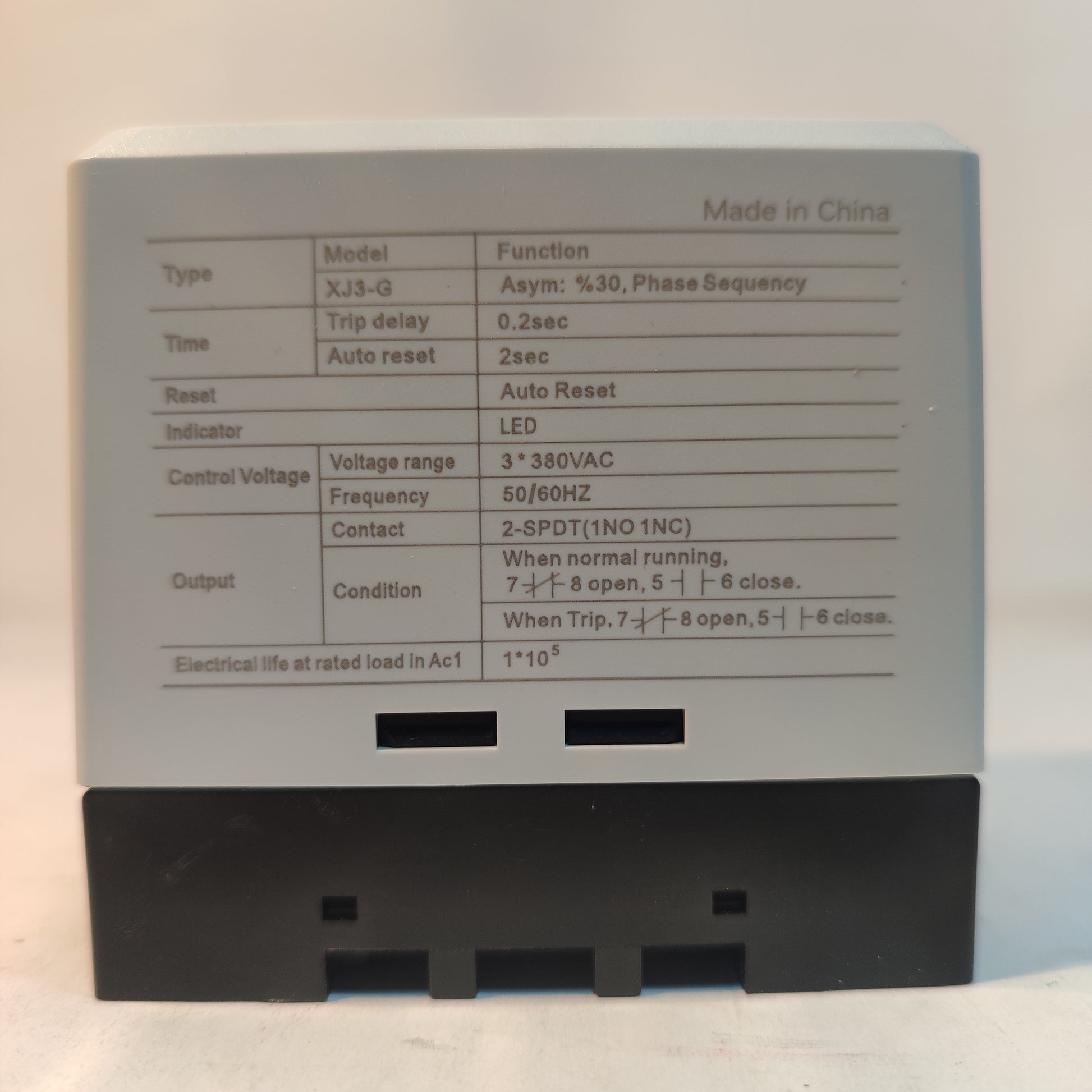 Tense XJ3-G DIN-rail phase monitoring relay
