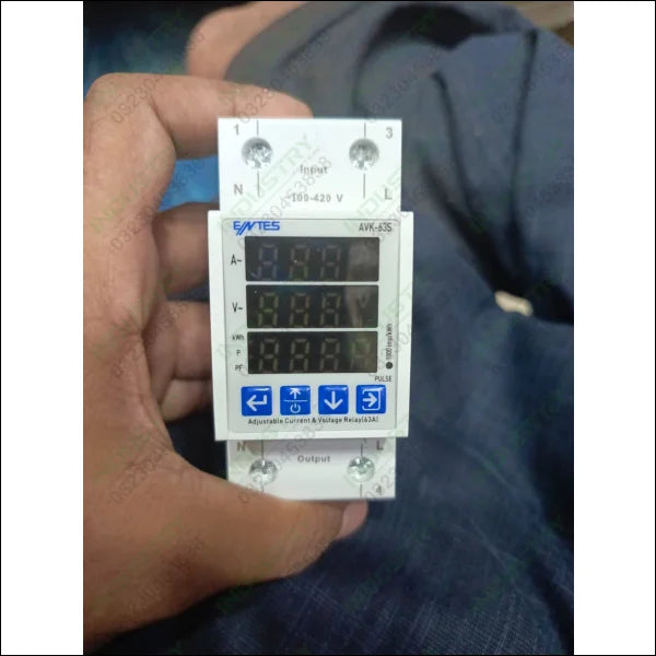 The ENTES AWK-63S Adjustable Current and Voltage Relay (63A) in Pakistan