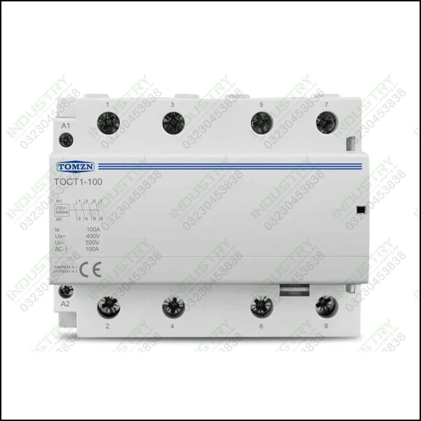 Tomzn 4P 100A 2NC 2NO 220V Din rail AC Modular Contactor in Pakistan